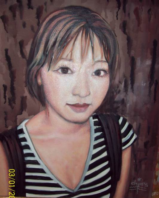 portrait-265-medium-oil-on-canvas-dimension-40x50cm-technic-simple