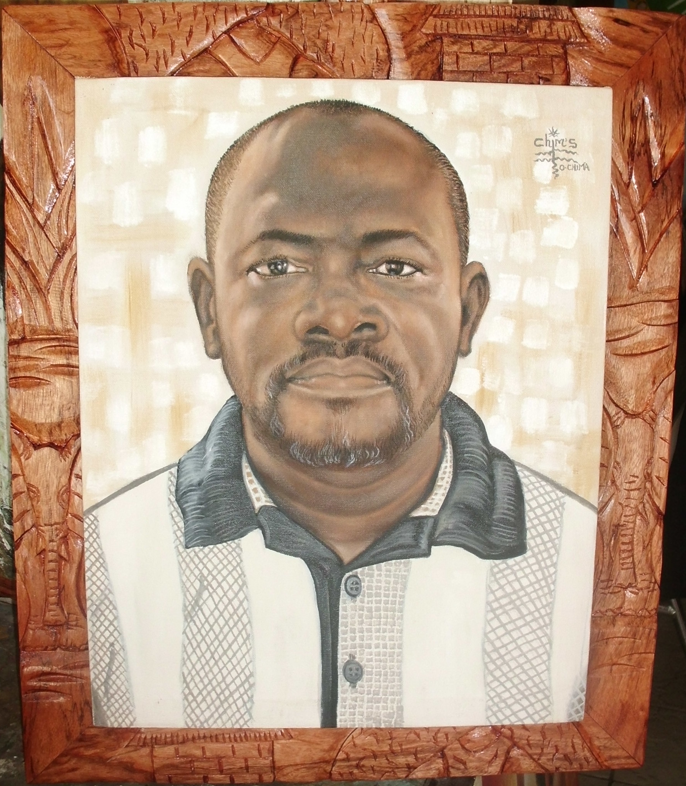 1-Portrait huile sur toile-Format-30x40cm-avec cadre-140.000FCFA (5)
